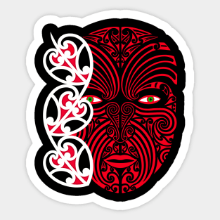 Māori warrior face Sticker